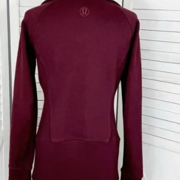 Lululemon Radiant Jacket II Burgundy Size 8 Fleece Full Zip W4BGCS - Picture 5 of 6